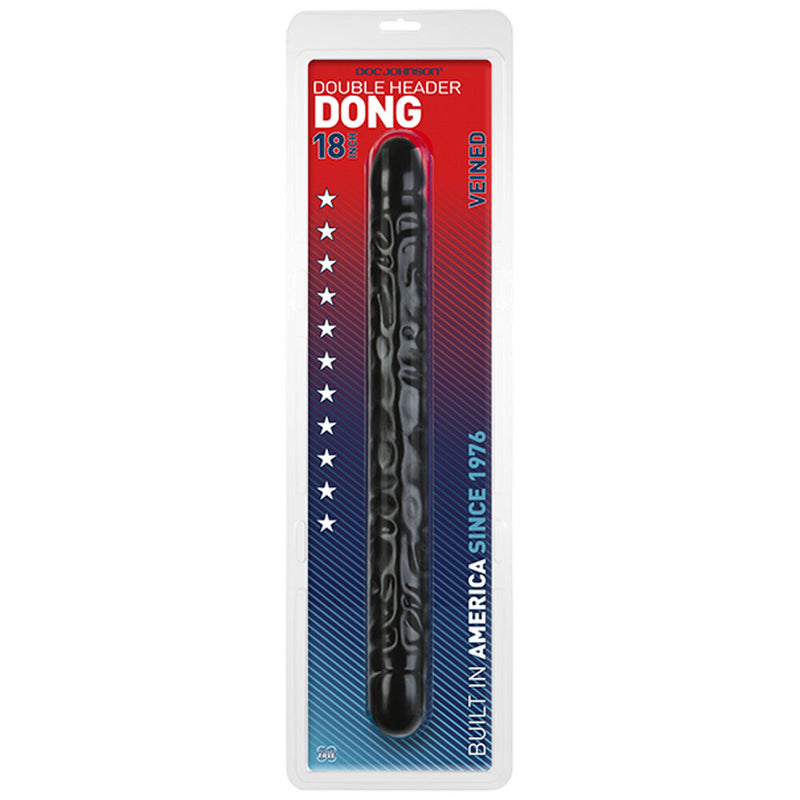 Double Header 18 Inch Veined Dong Black-1