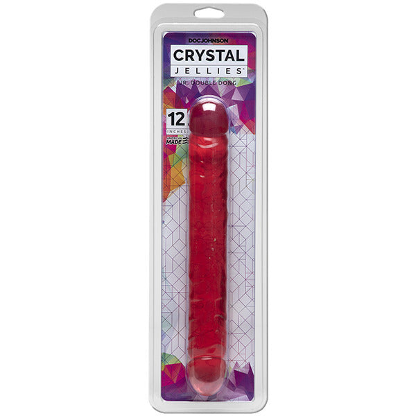 Crystal Jellies 12 Inch Double Dong Pink-1