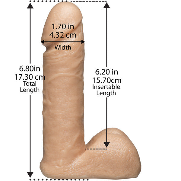 VacULock 6 Inch Realistic Dildo Attachment-1