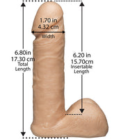 VacULock 6 Inch Realistic Dildo Attachment-1