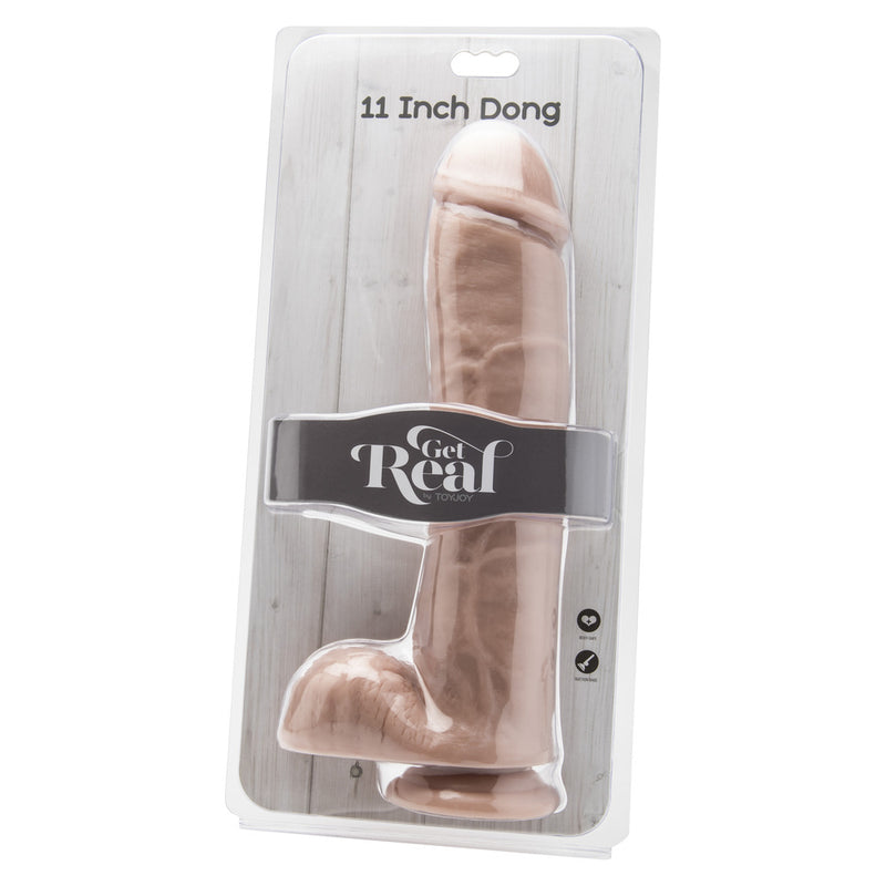 ToyJoy Get Real 11 Inch Dong With Balls Flesh Pink-1