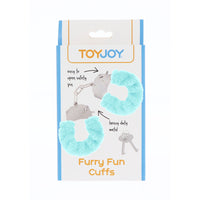 ToyJoy Furry Fun Wrist Cuffs Aqua-1