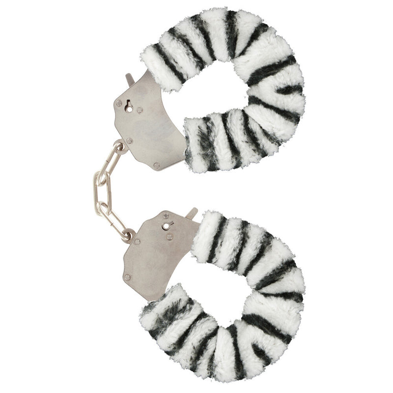 ToyJoy Furry Fun Wrist Cuffs Zebra-0