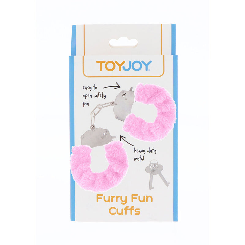 ToyJoy Furry Fun Wrist Cuffs Pink-1