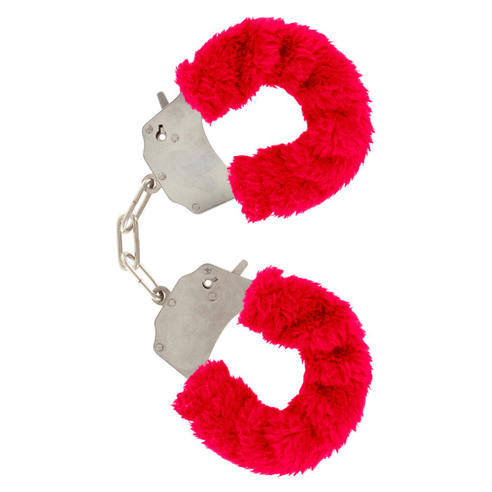 ToyJoy Furry Fun Wrist Cuffs Red-0