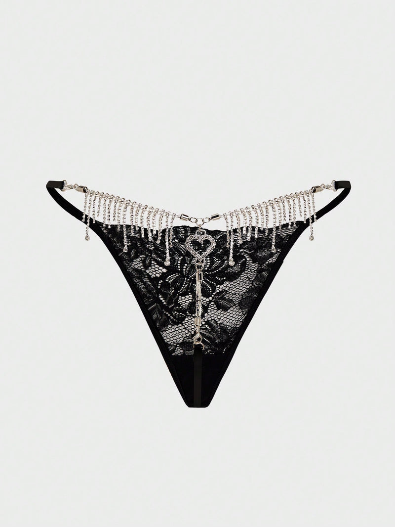 Chain And Lace Sexy Panties Lingerie String Panties