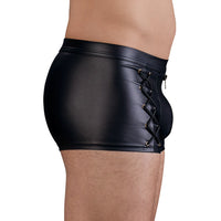 NEK Matt Black Tight Fitting Pants-1