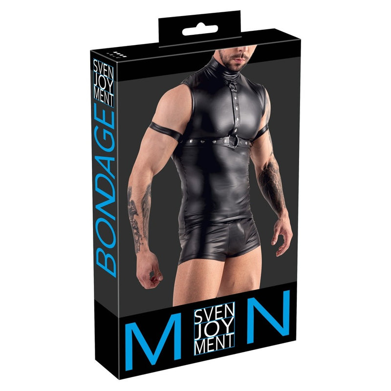 Svenjoyment Sleeveless Top With Chest Harness And Arm Loops-3