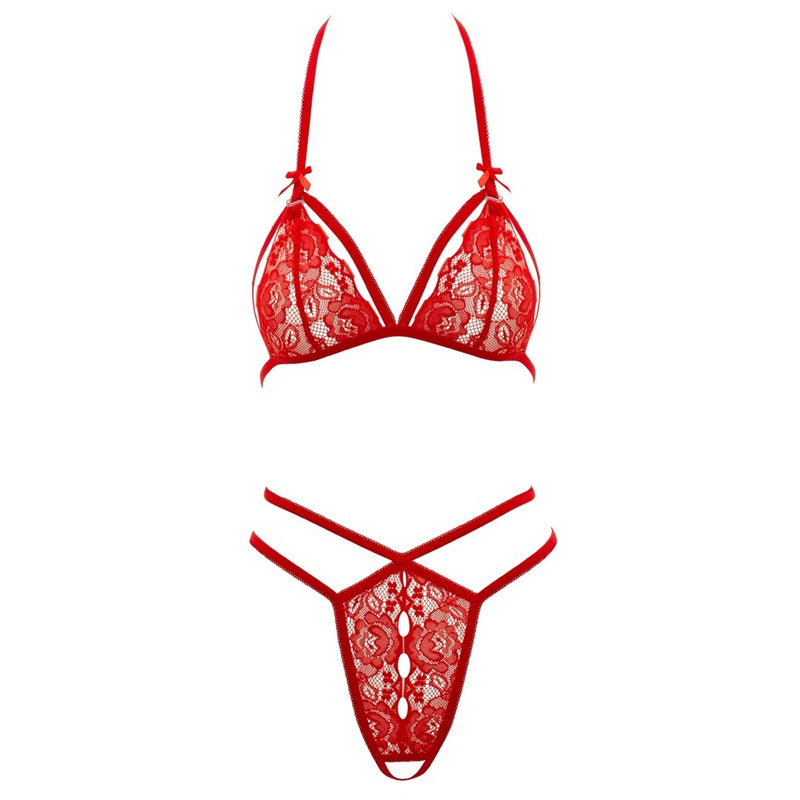 Cottelli Lace Set Red-2