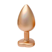 Gleaming Love Pearl Gold Butt Plug Large-0