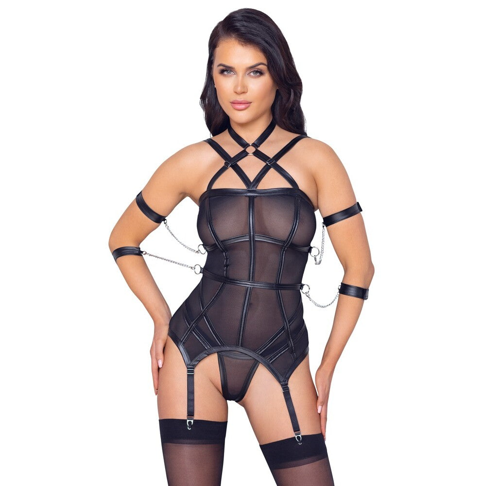 Cottelli Bondage Basque And String-0