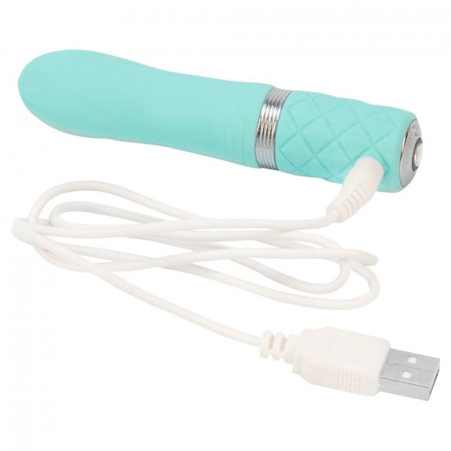 Pillow Talk Flirty Rechargeable Bullet Teal-1