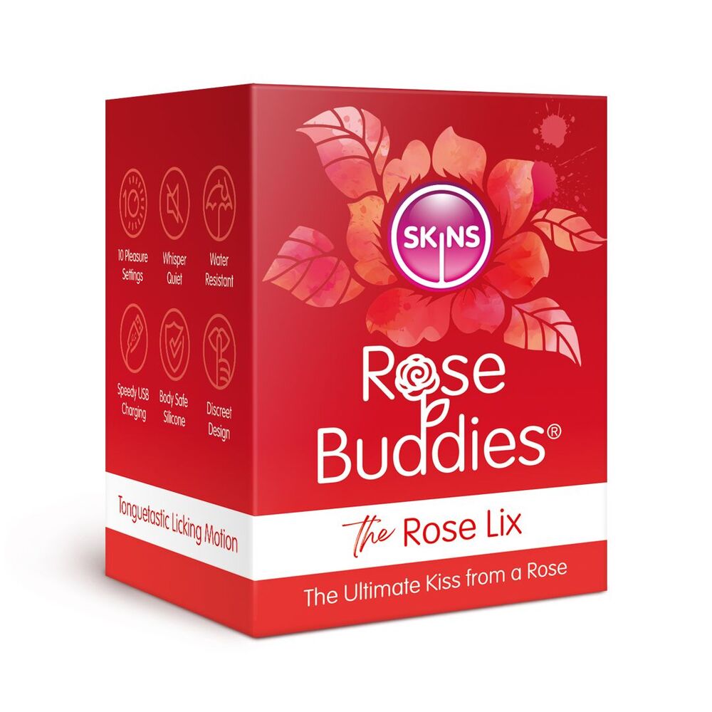 > Sex Toys For Ladies > Clitoral Vibrators And Stimulators - Skins Rose Buddies The Rose Flix Clitoral Massager Red