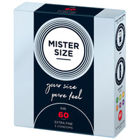 Mister Size 60mm Your Size Pure Feel Condoms 3 Pack-0