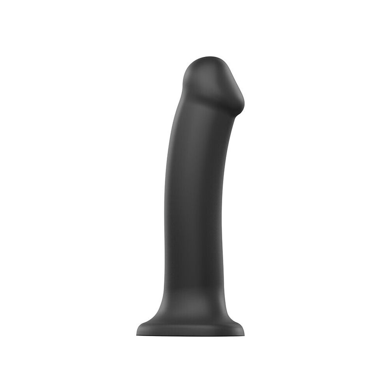 Strap On Me Silicone Dual Density Bendable Dildo Small Black-0