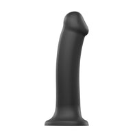 Strap On Me Silicone Dual Density Bendable Dildo Medium Black-0