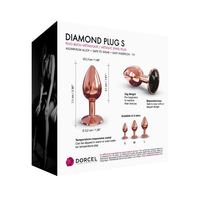 Dorcel Diamond Butt Plug Rose Gold Small-3