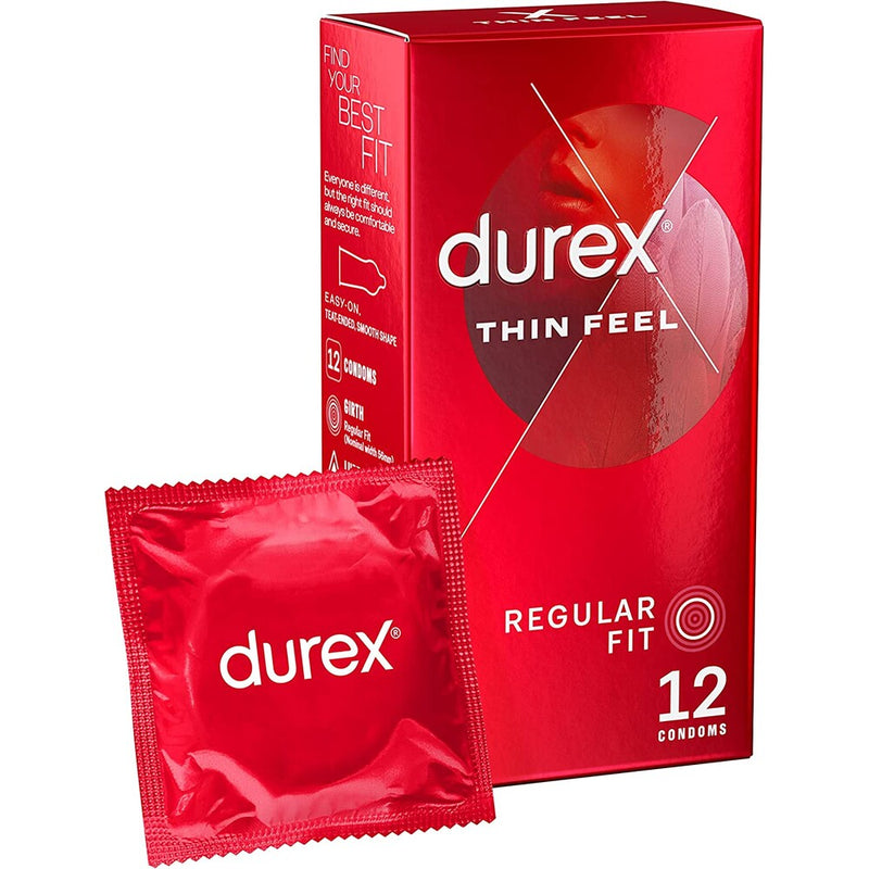 > Condoms > Ultra Thin - Durex Thin Feel Regular Fit Condoms 12 Pack