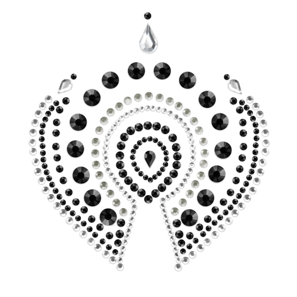 Bijoux Indiscrets Flamboyant Rhinestone Jewellery Black Silver-1