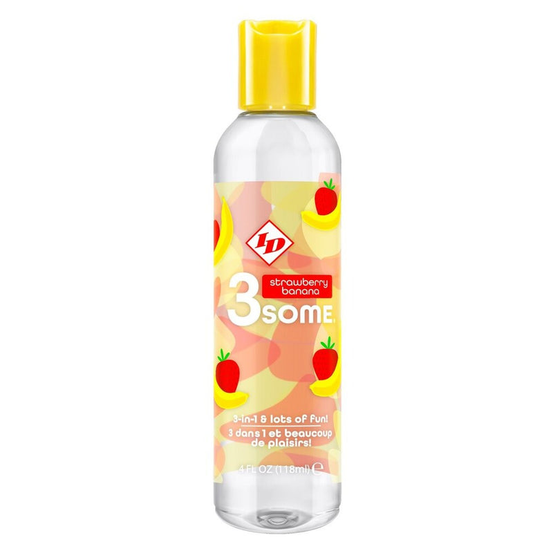 ID 3some Strawberry Banana 3 In 1 Lubricant 118ml-0