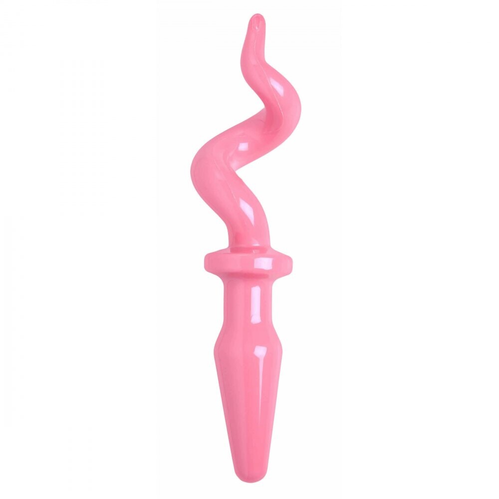 XR Pig Tail Pink Butt Plug-0