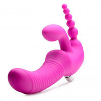 XR Regal Rider Vibrating Silicone Strapless Strap On Triple G Di-1