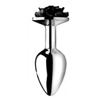 XR Booty Sparks Black Rose Anal Plug Large-1