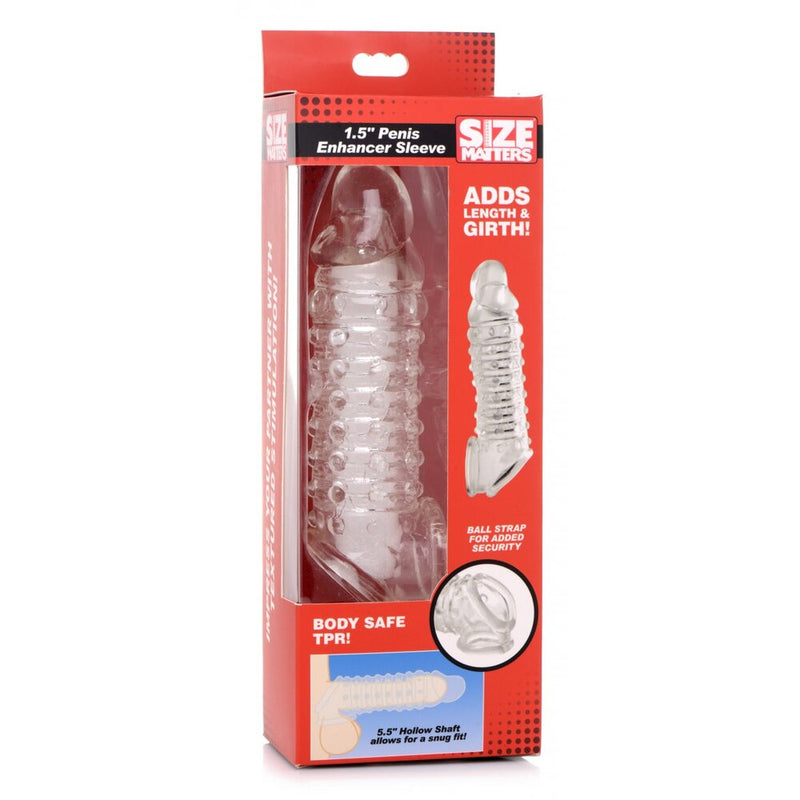 > Sex Toys For Men > Penis Extenders - Size Matters Penis Enhancer Sleeve 1.5 Inches