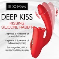 Play Hard Deep Kiss Kissing Silicone Rabbit-1