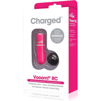 > Sex Toys For Ladies > Mini Vibrators - Screaming O Charged Vooom Pink Remote Control Bullet Vibe