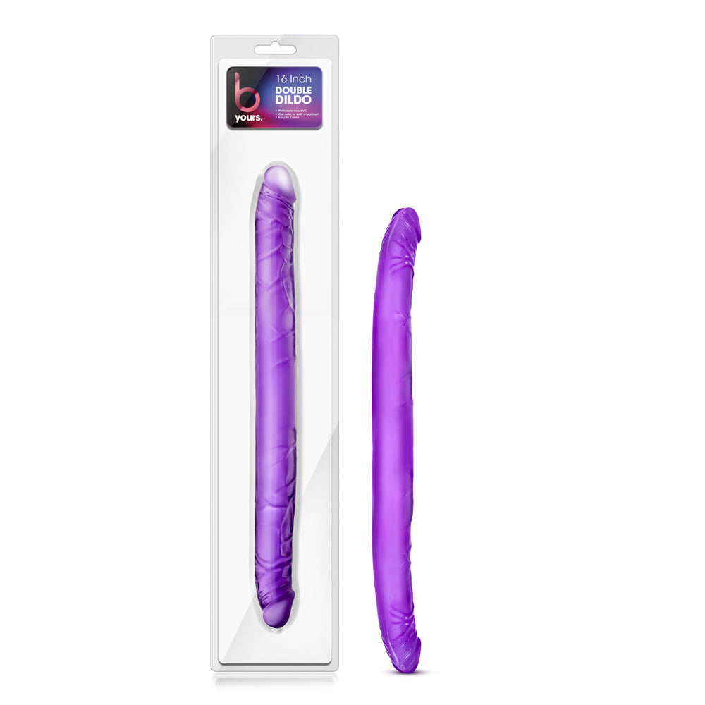 B Yours 16 Inch Purple Double Dildo-2