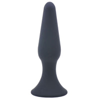 Medium Classic Black Silicone Butt Plug-0