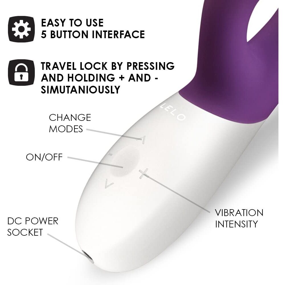 > Sex Toys For Ladies > G-Spot Vibrators - Lelo Ina Wave 2 Luxury Rechargeable Vibe Plum