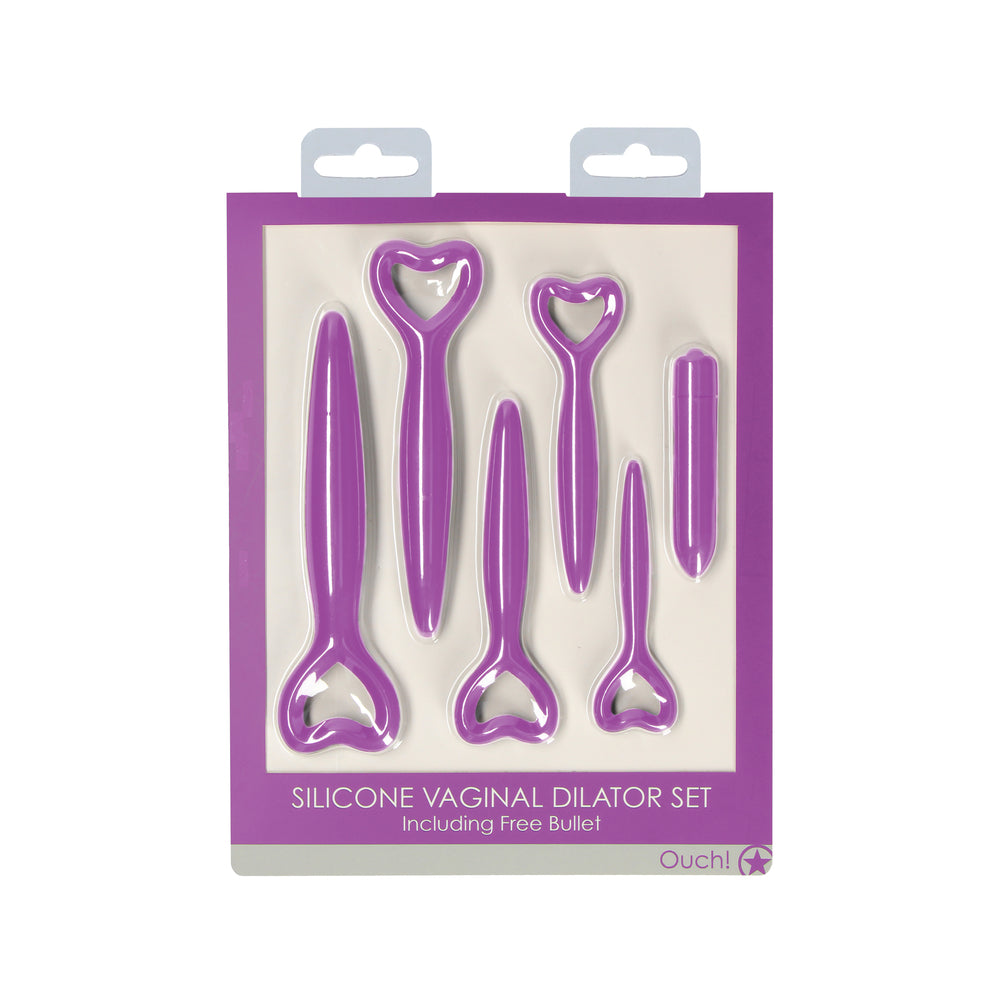 Ouch Silicone Vaginal Dilator Set Purple-3