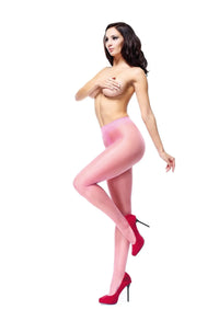 P101 Pantyhose Open crotch pink 20den