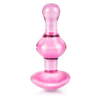 Icicles No.75 Pink Heart Glass Butt Plug-2