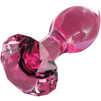 Icicles No.79 Pink Crystal Glass Butt Plug-0