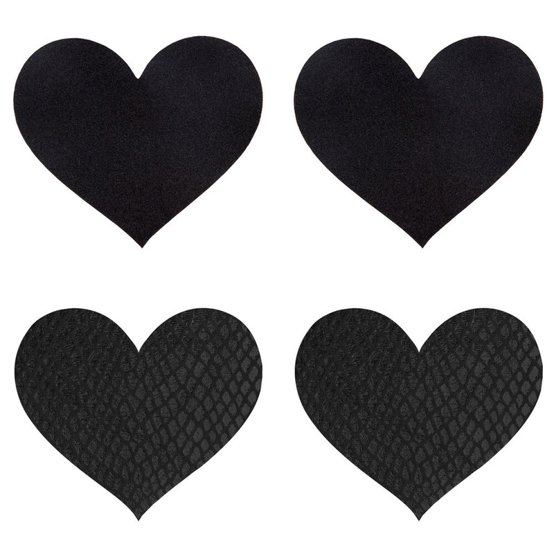 Peekaboo Pasties Black Hearts-0