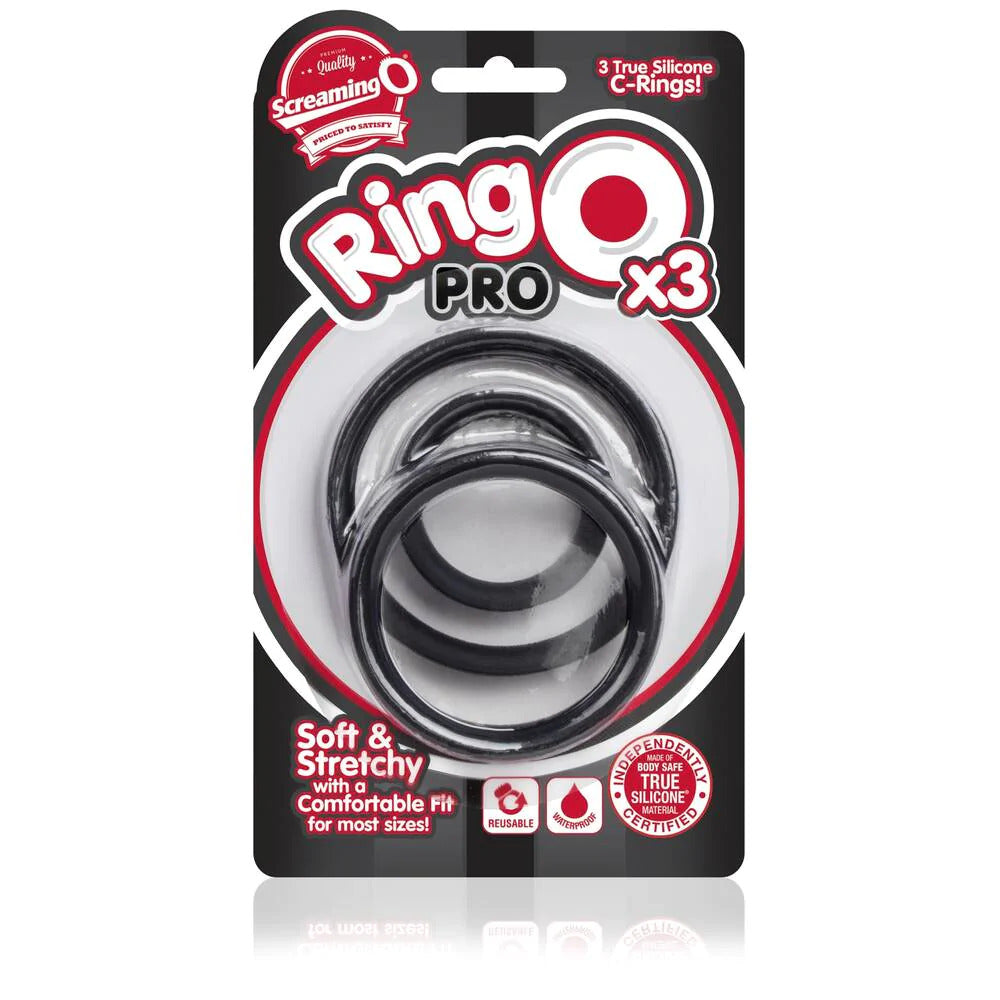 Screaming O RingO Pro X3 Cock Rings Black-2