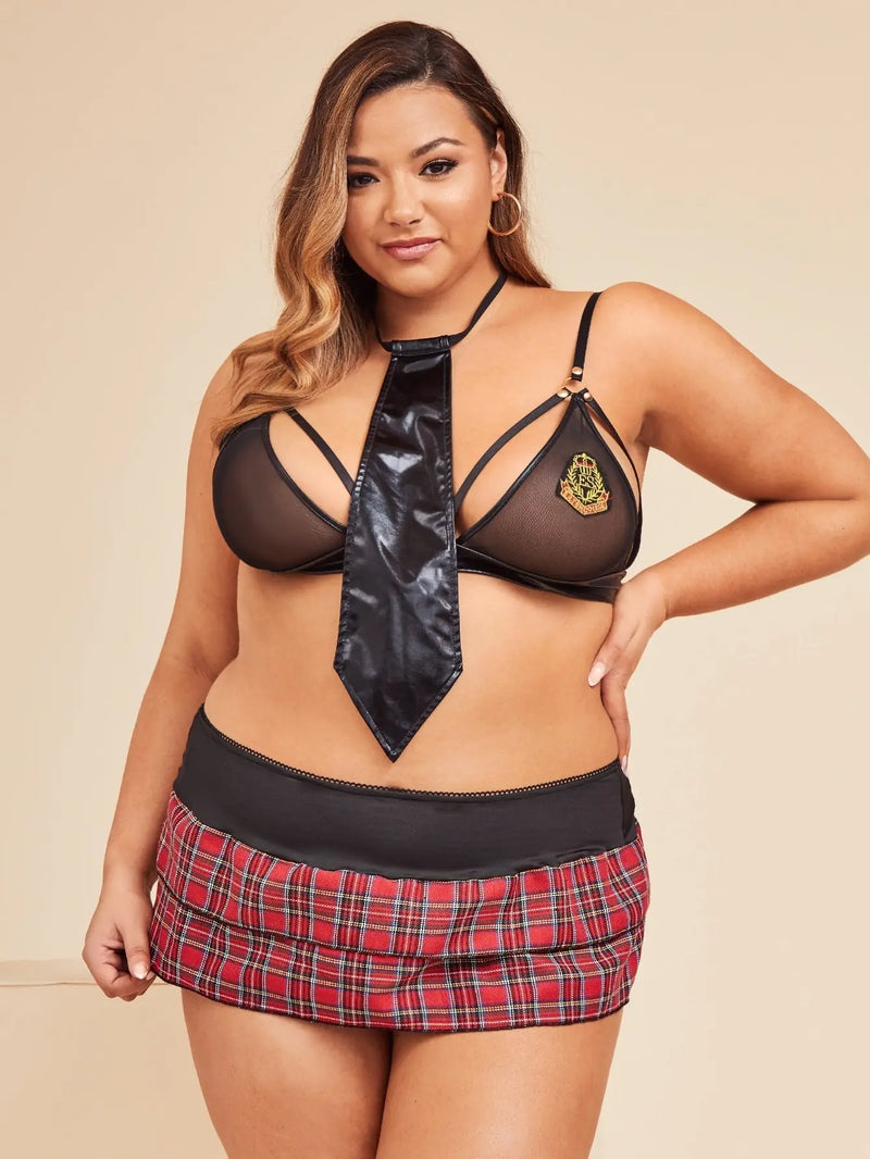 Plus Size Cop Costume Set 3pack