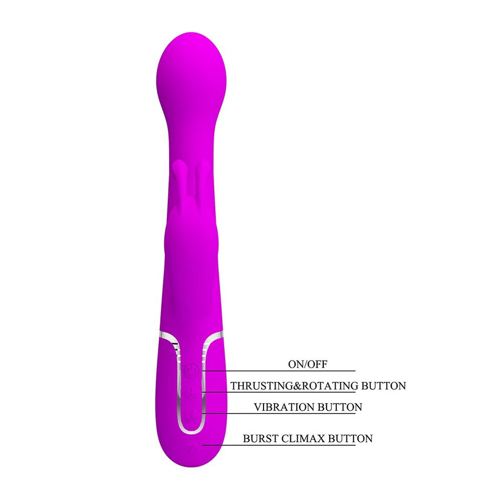 Pretty Love Dejon Rechargeable Rabbit Vibrator-2