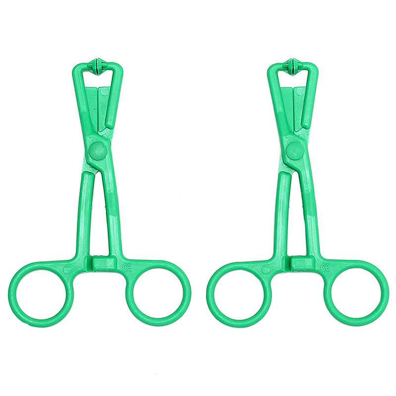 Green Scissor Nipple Clamps With Metal Chain-1