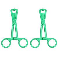 Green Scissor Nipple Clamps With Metal Chain-1