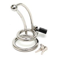 Chastity Penis Lock Curved With Urethral Tube-1