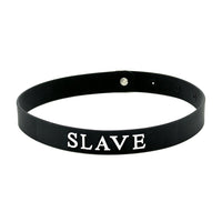 Black Silicone Slave Collar-1