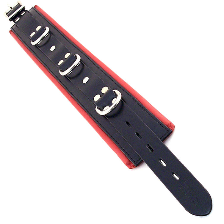 Rouge Garments Black And Red Padded Collar-0