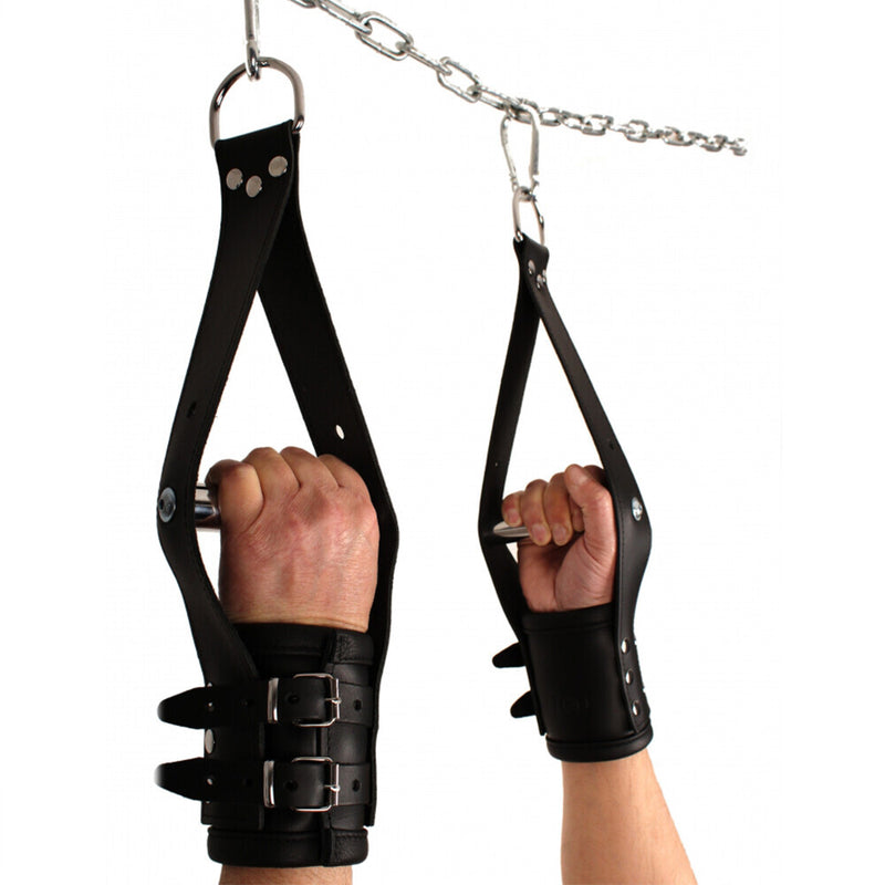 The Red Deluxe Leather Suspension Handcuffs-0