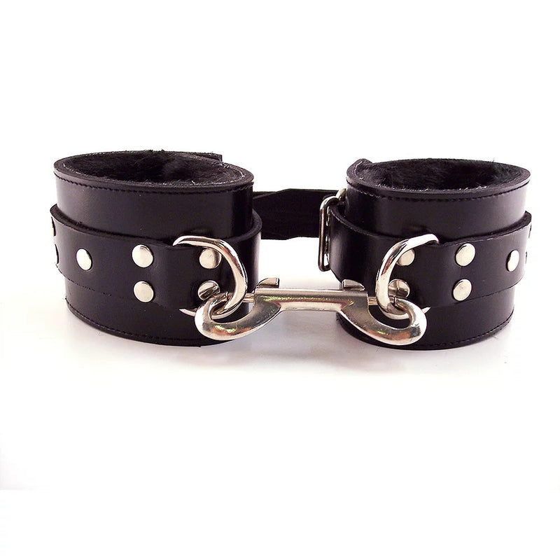 Rouge Garments Black Fur Wrist Cuffs-0