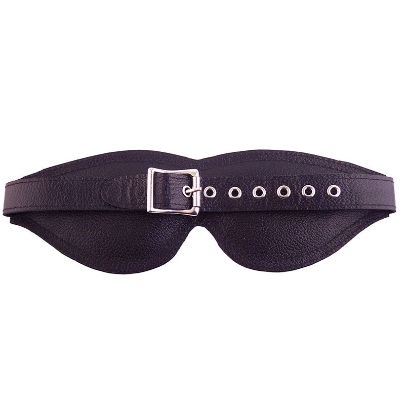 Rouge Garments Large Black Padded Blindfold-1