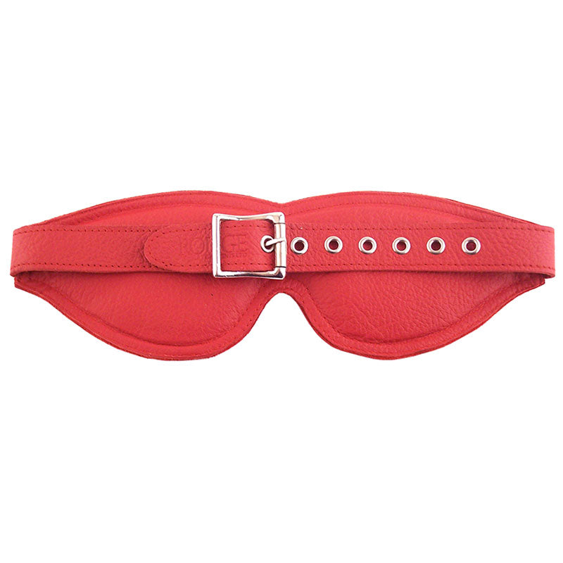 Rouge Garments Large Red Padded Blindfold-1